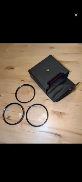 Pack 3 Filtros Fotográficos + Estuche de Piel