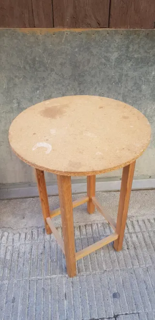 Mesa camilla redonda madera