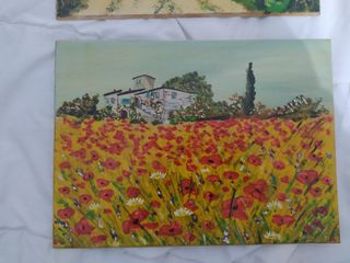 2 Dipinti Paesaggi Toscani