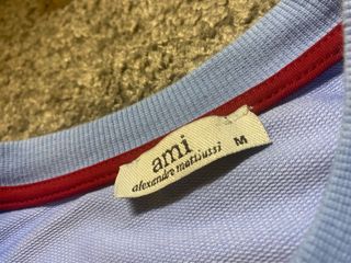 Sudadera Ami Azul Corazón Rojo