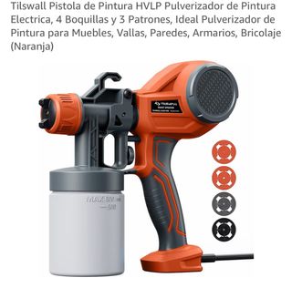 Pistola Pintura Eléctrica HVLP Naranja
