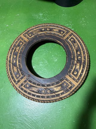 Tarima brasero antigua de madera