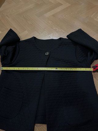 Chaqueta negra manga 3/4 Talla Única (M/L)