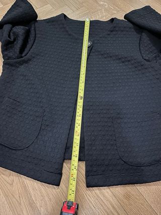 Chaqueta negra manga 3/4 Talla Única (M/L)