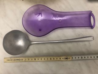 Mestolo Alluminio Puro con Porta Mestolo Viola