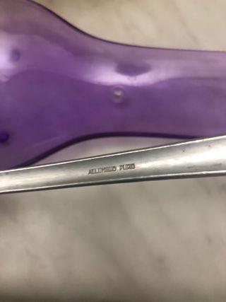 Mestolo Alluminio Puro con Porta Mestolo Viola