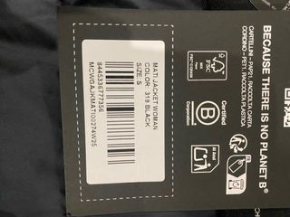 Cazadora Ecoalf MATI Negra Talla S