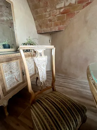 Conjunto comedor vintage madera