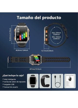 Reloj Inteligente Blackview W80Pro Militar