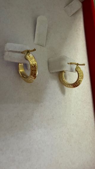 Pendientes Aro Oro versace 18k