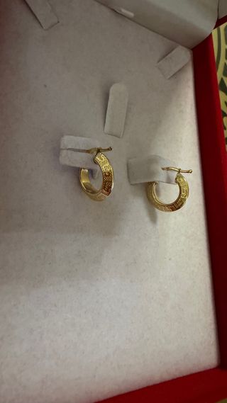 Pendientes Aro Oro versace 18k