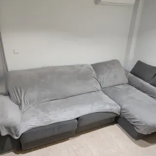 Sofá Chaise Longue Esquinero Gris