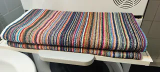 Telo doccia millerighe stile Missoni