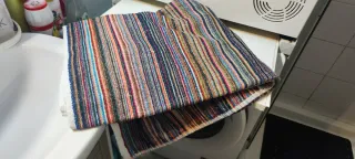 Telo doccia millerighe stile Missoni