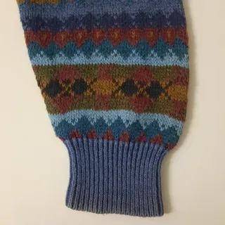 Jersey WOODS & GRAY estampado multicolor cenefas