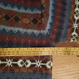 Jersey WOODS & GRAY estampado multicolor cenefas