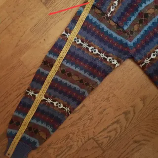 Jersey WOODS & GRAY estampado multicolor cenefas