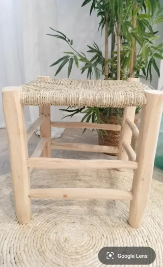 Taburete Madera Artesanal