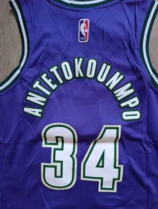 Camiseta NBA Bucks #34 Giannis Antetokounmpo