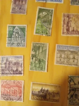 Lote Sellos Antiguos Usados España