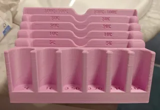 Organizador de billetes y monedas