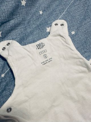Saco dormir bebé algodón orgánico 0-6m