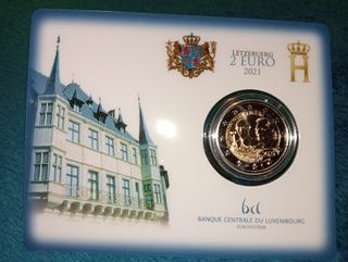 7 CoinCards Luxemburgo 2€ Conmemorativos