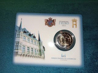 7 CoinCards Luxemburgo 2€ Conmemorativos
