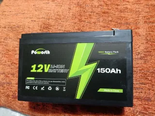 Bateria Poworth 12V 150Ah Li-ion 18650