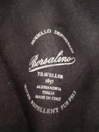 Cappello Borsalino Traveller Nero Vintage