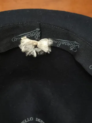 Cappello Borsalino Traveller Nero Vintage