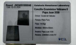 MEDALLA CONMEMORATIVA VATICANO II PAPA JUAN XXIII