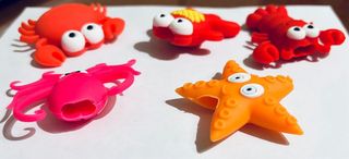 Set 5 proteggi cavo animali mare