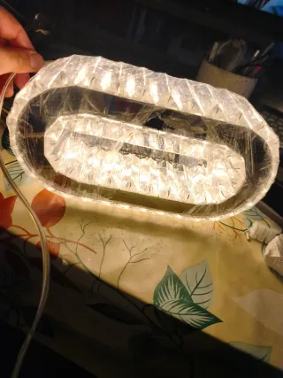 Lámpara Techo Ovalada Cristal LED