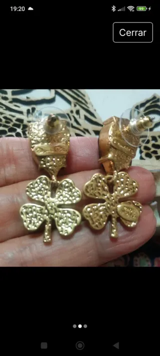 Pendientes Oscar de la Renta Trébol Verde