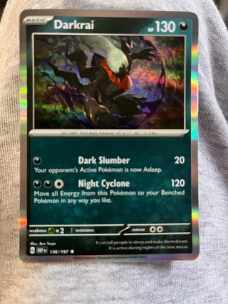 Carta Pokémon Darkrai Holo Obsidian Flames 136/197