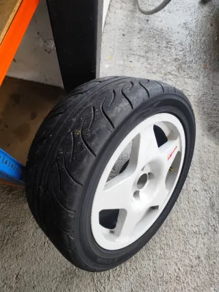 5 Llantas 4x100 et35 Speedline 2110 con Neumáticos