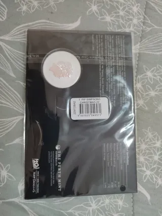 Tarjeta 1oz Plata Simpsons Saludos Navideños