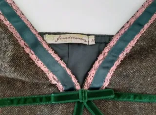 Top Invierno Stradivarius Marrón y Verde