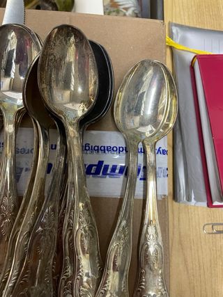 Lotto Set Posate placate Argento 800