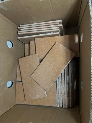 67 Baldosas Marrón Claro Clásicas 20x10cm