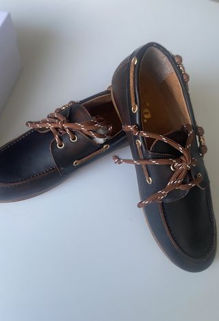 Náuticos de piel marrón Talla 39