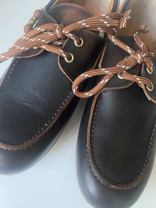 Náuticos de piel marrón Talla 39