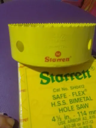 Broca Corona Starrett 114 mm