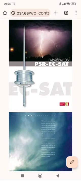 Pararrayos AT-CS-SAT nuevo en embalaje