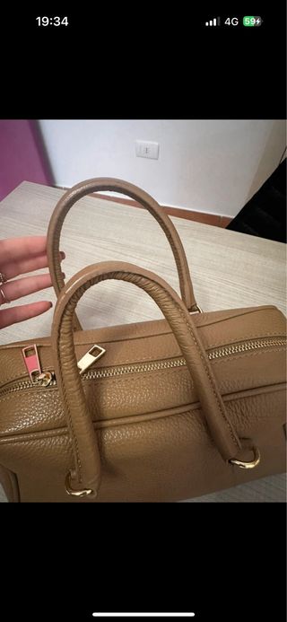 Bauletto vera pelle Made in Italy