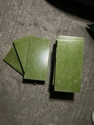 12 Baldosas Verdes Clásicas 10x12cm