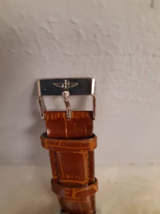 Reloj Breitling Correa Marrón y Esfera Plateada