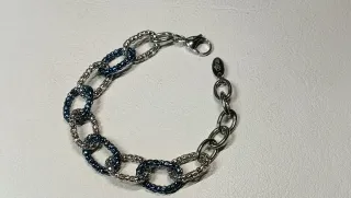 Pulsera Lotus Style Mujer Azul y Plata