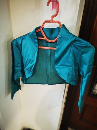 Chaqueta torera verde fiesta T. M